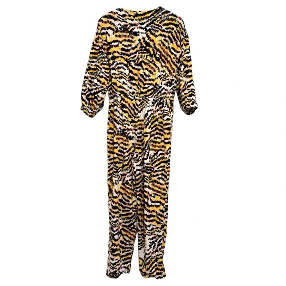 Rachel Comey x Target 🐅 Tiger Stripe Black and Orange Jumpsuit - Picture 9 of 13